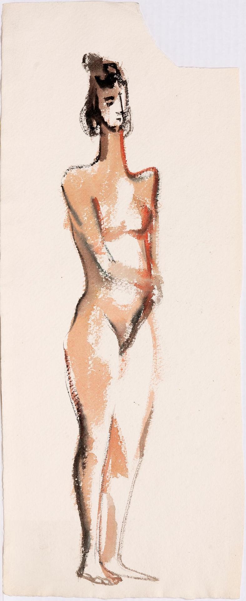 Arthur Raymond Young (1895-1989) - Untitled - Standing Nude