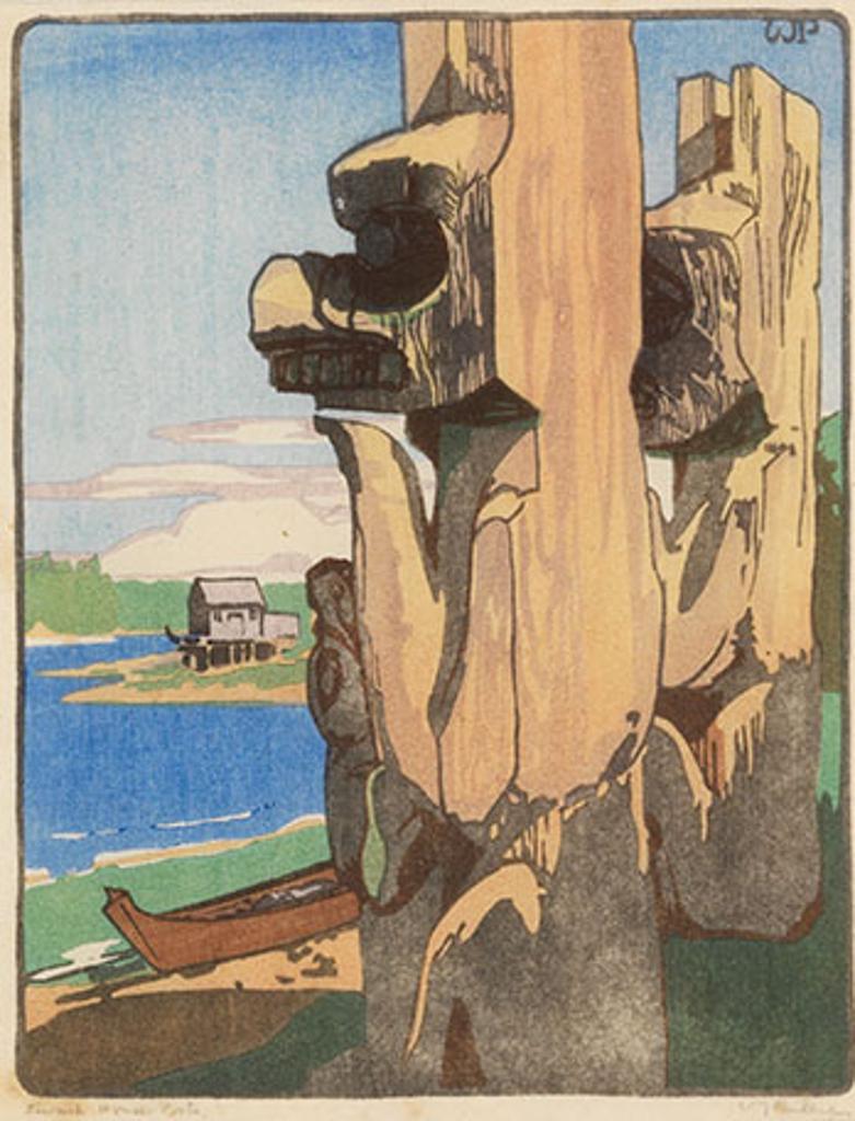 Walter Joseph (W.J.) Phillips (1884-1963) - Siwash House Posts, Tsatsisnukomi, BC