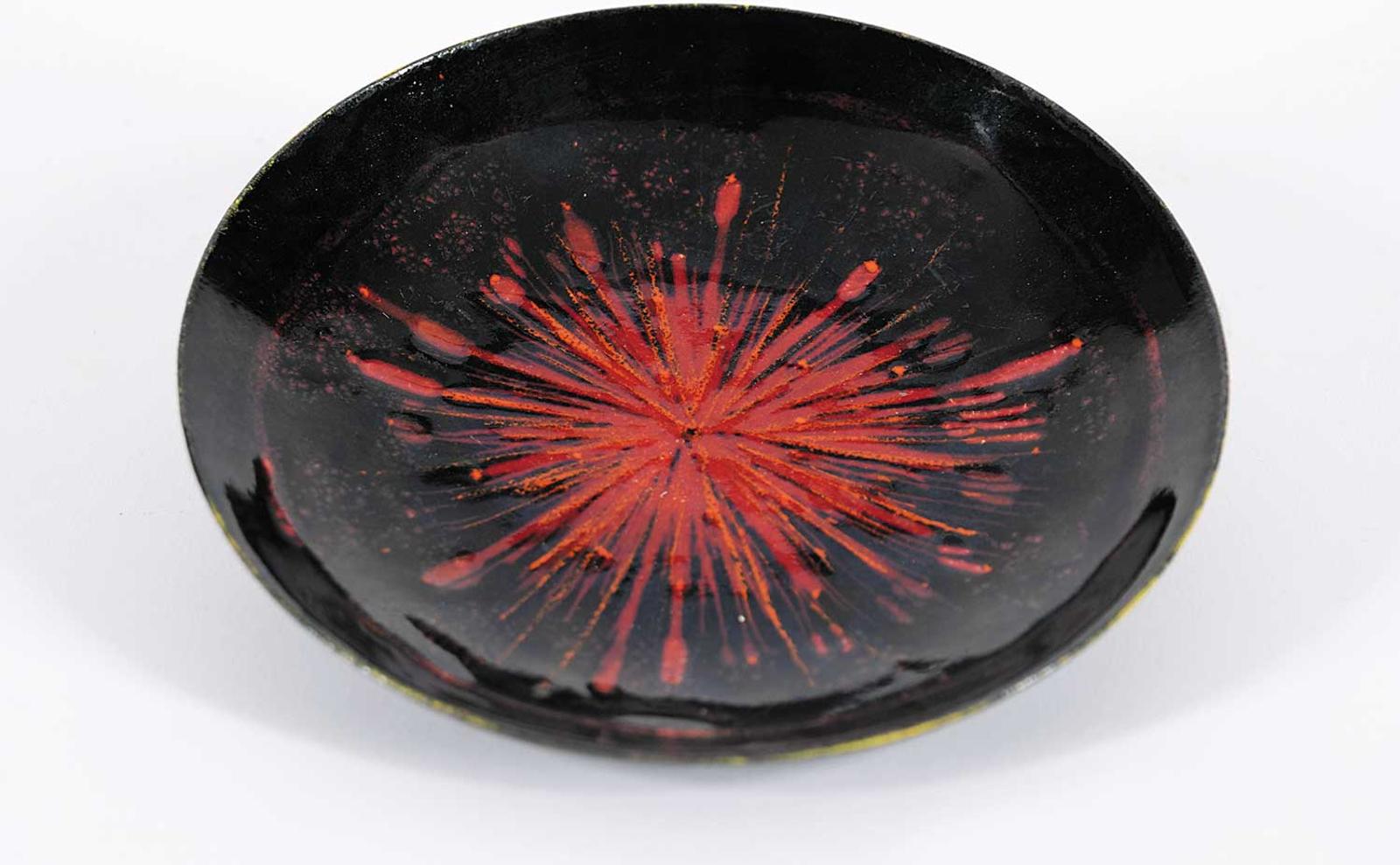 Robert [Bob] Oldrich - Untitled - Red, Black and Yellow Plate