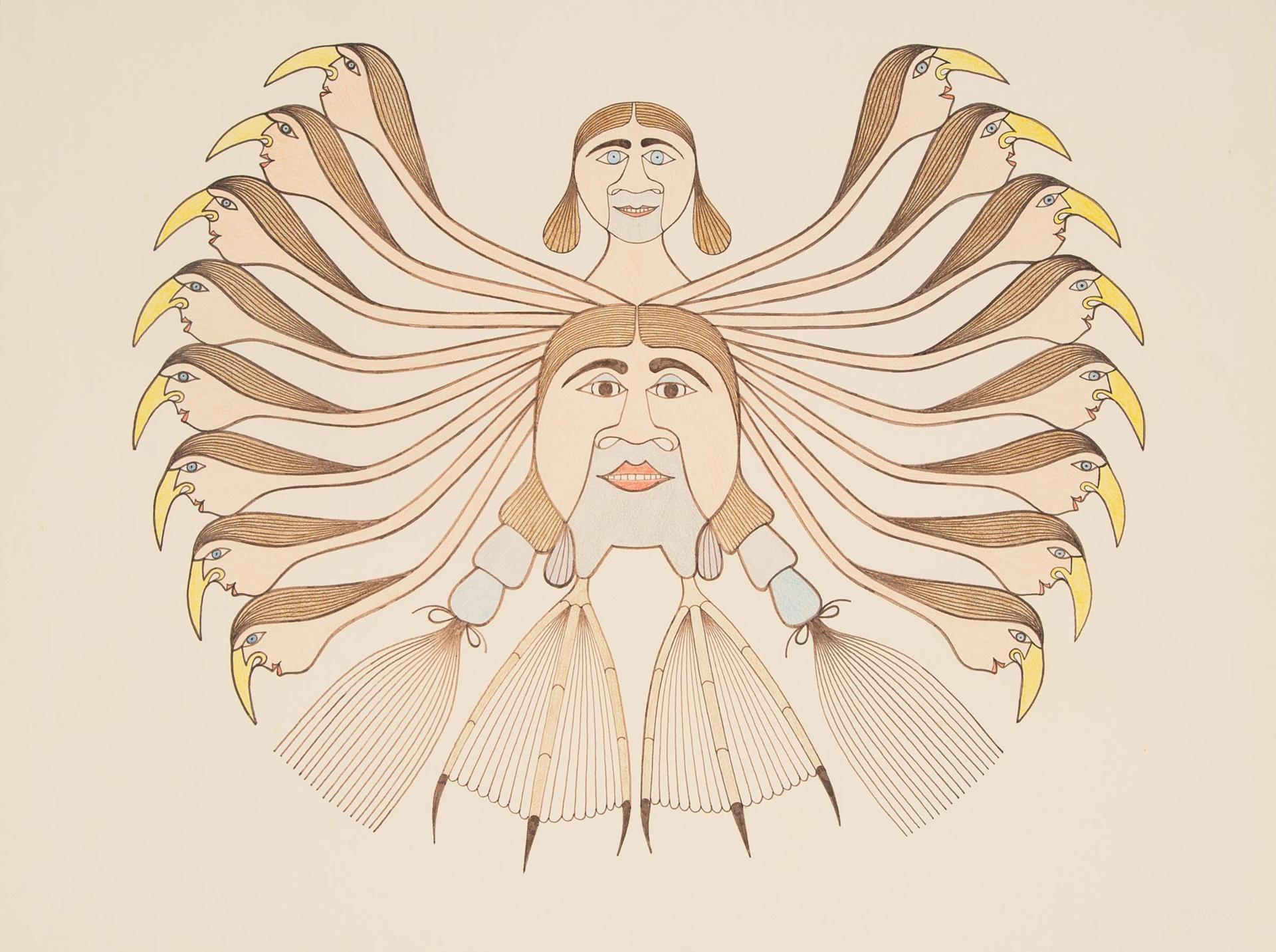 Eliyakota Samualie (1939-1987) - Human/Owl Transformation