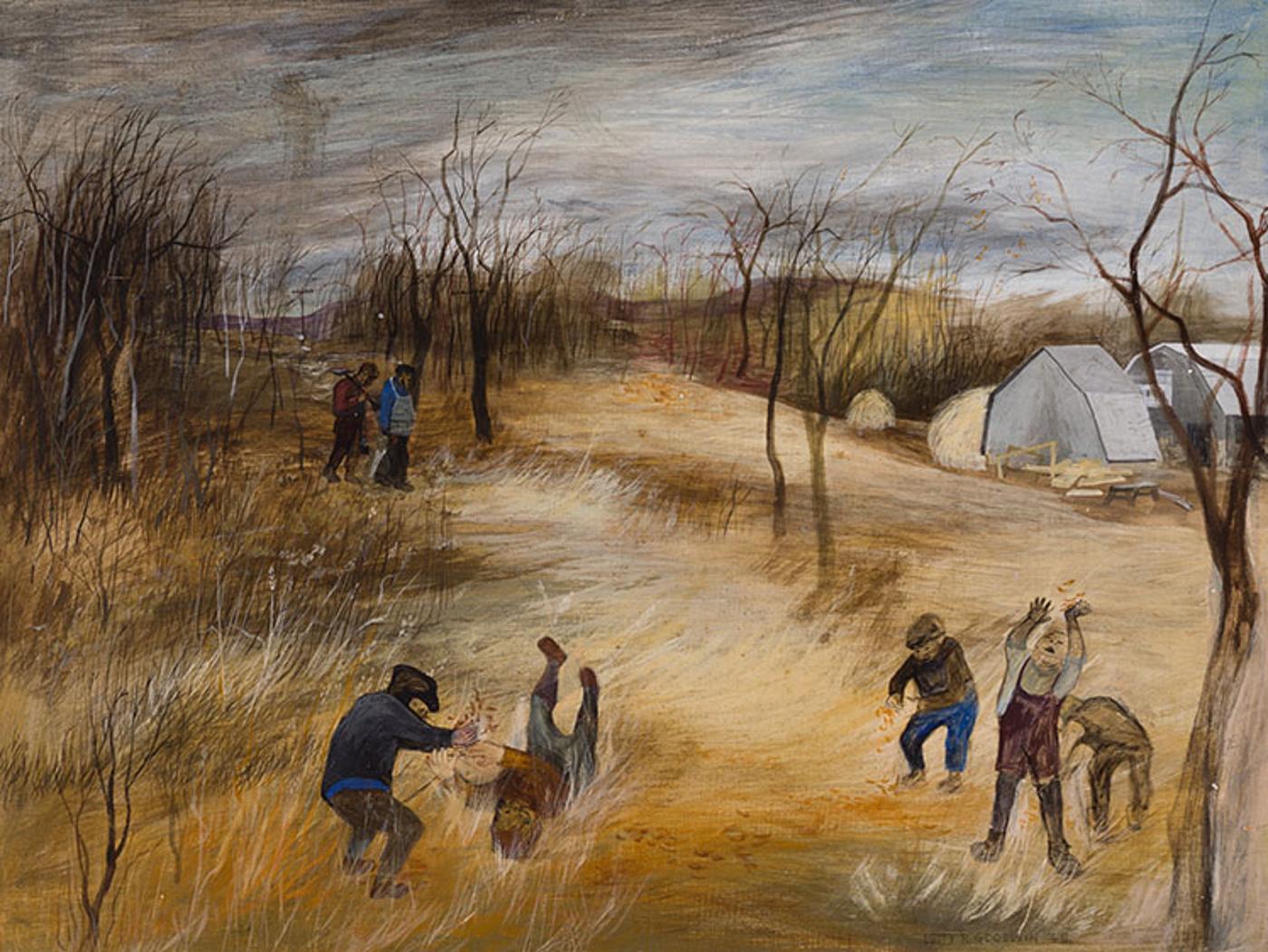 Betty Roodish Goodwin (1923-2008) - Farm Landscape, Autumn