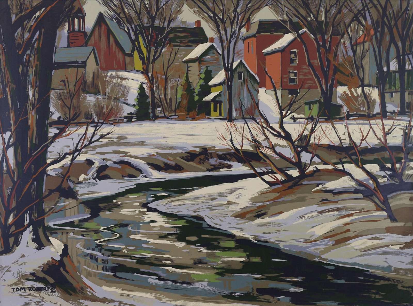 Thomas Keith (Tom) Roberts (1909-1998) - Village In Winter
