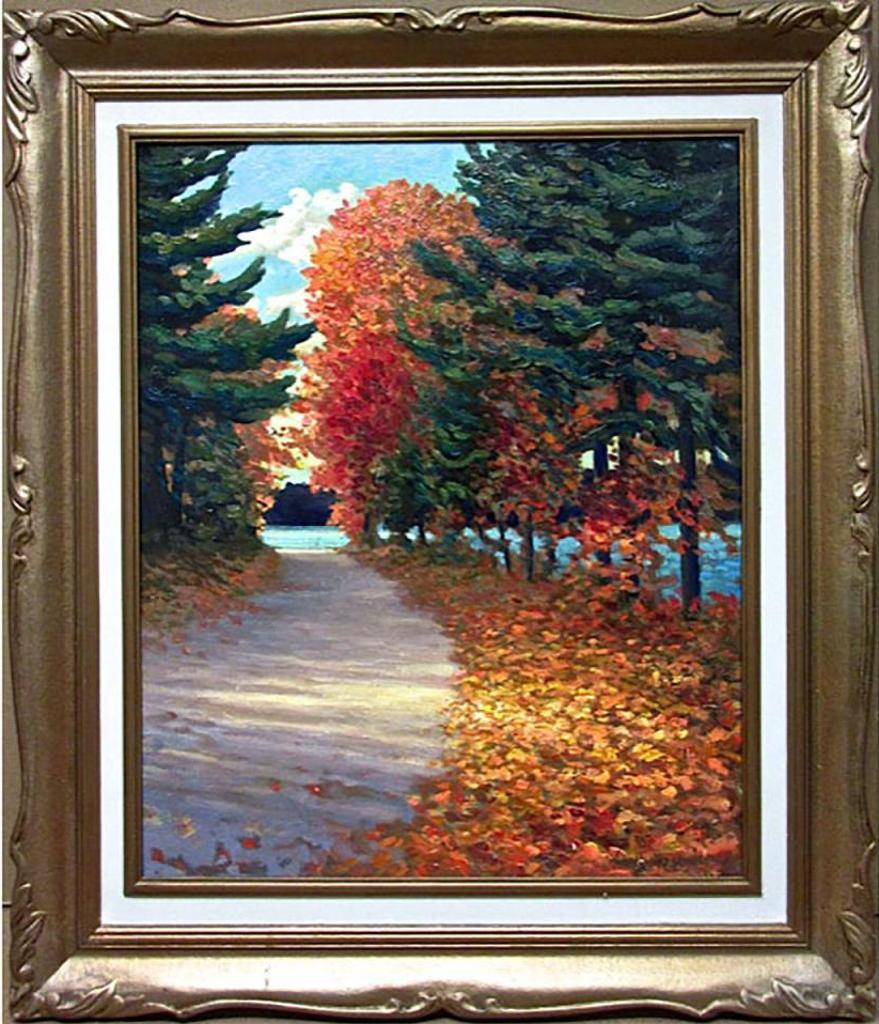 Norman Richard Brown (1958-1999) - Autumn Walk (Haliburton, Ont.)