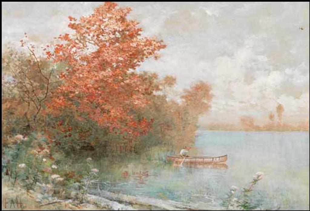 Frances Anne Beechey Hopkins (1838-1919) - Canoe on Lake Superior