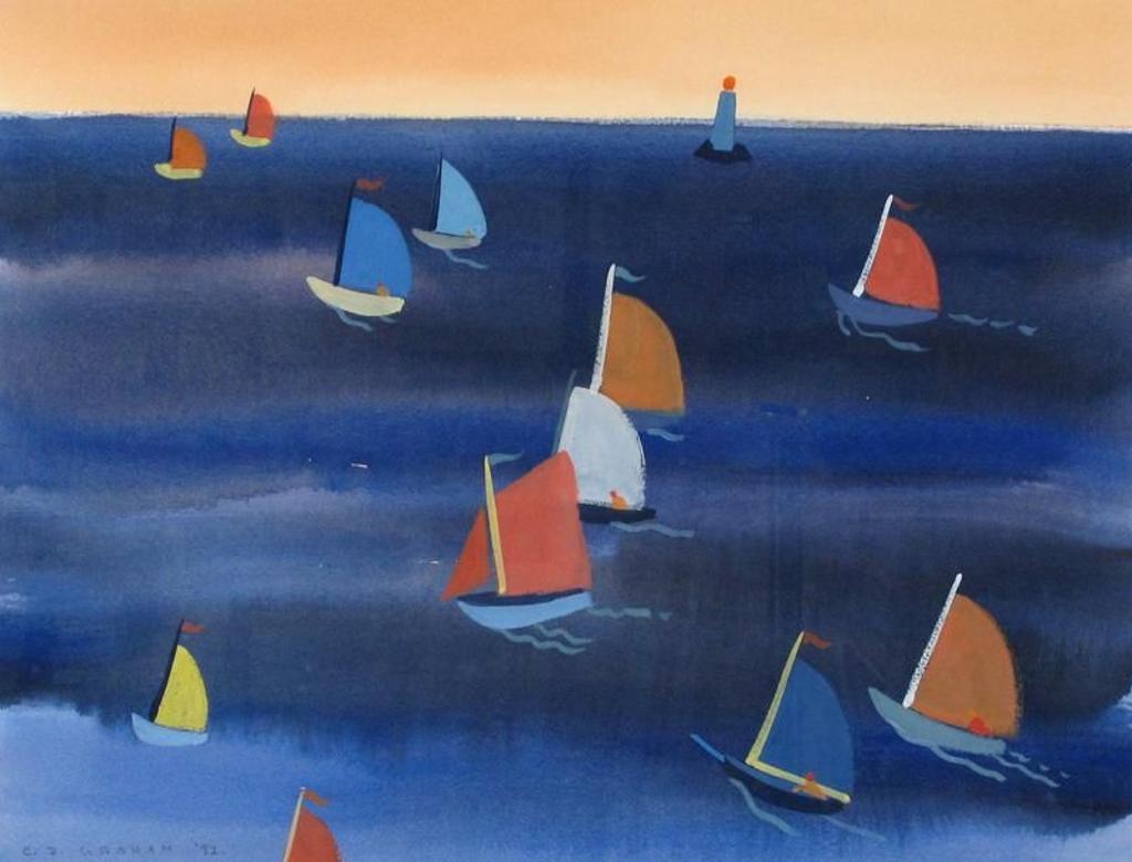 Colin D. Graham (1915-2010) - Small Boat Race; 1992