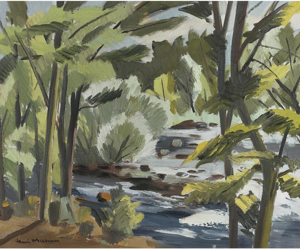 Henri Leopold Masson (1907-1996) - Flowing River Seen Through Trees