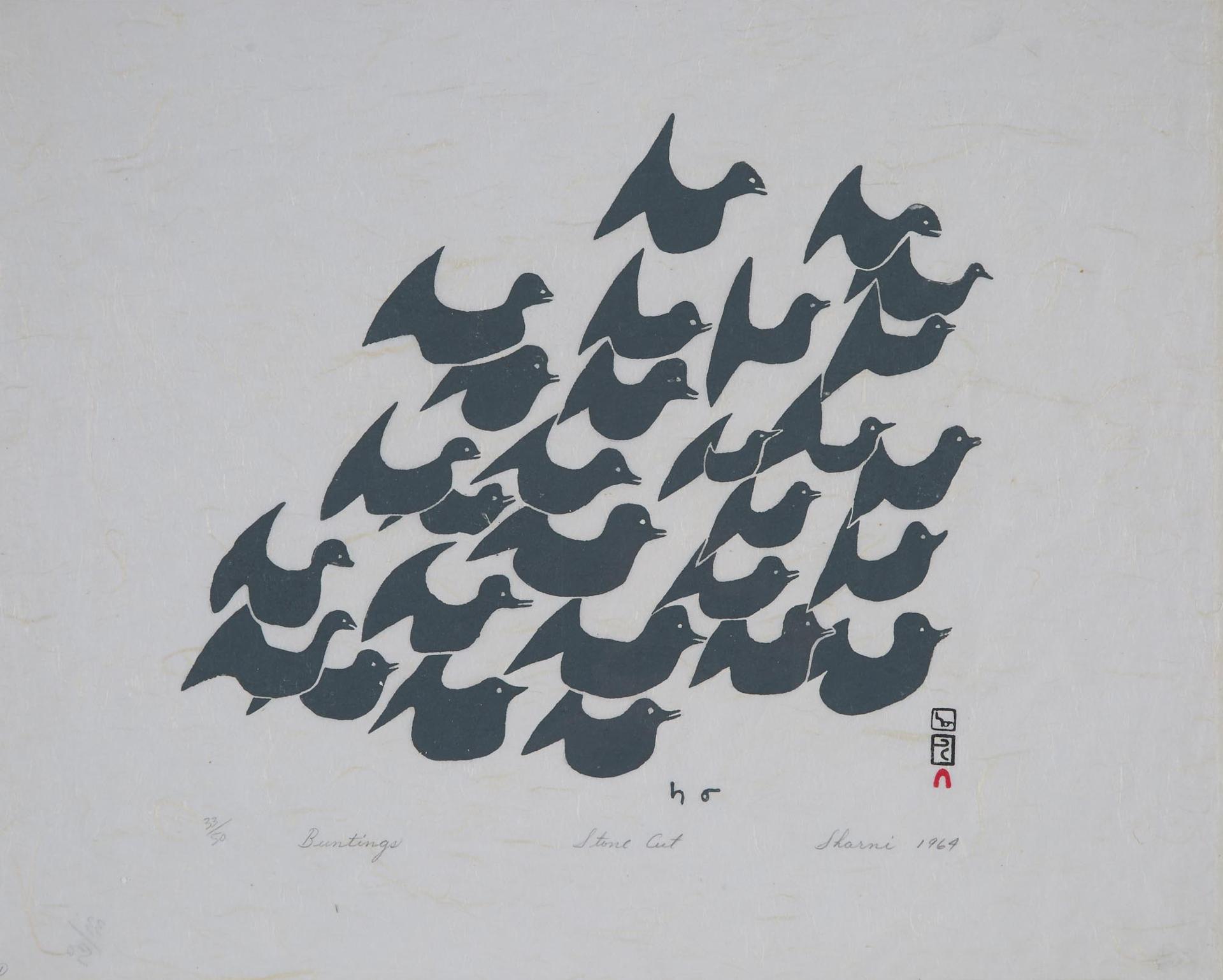 Sharni Pootoogook (1922-2003) - Buntings