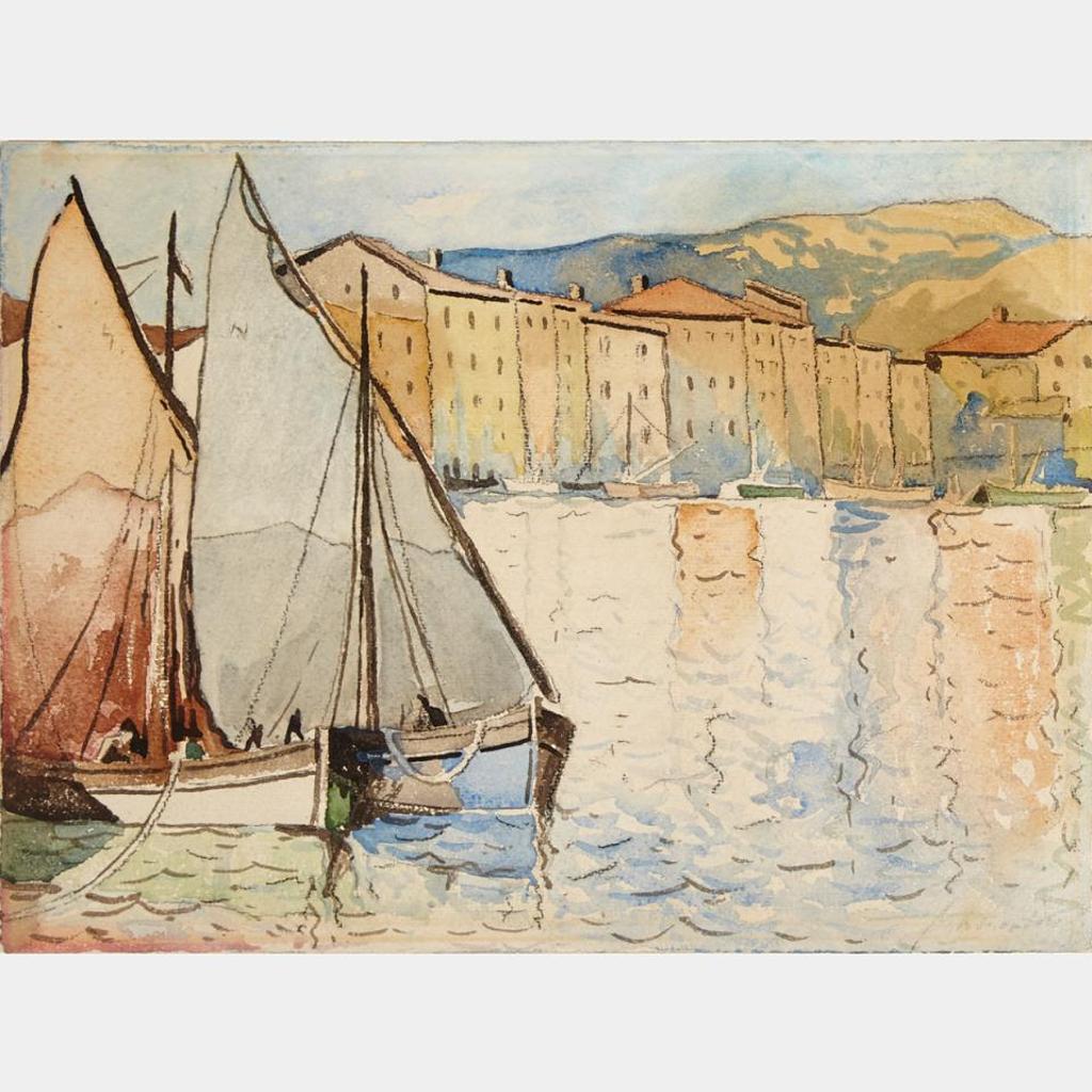 Marc-Aurèle Fortin (1888-1970) - Antibes, Le Port