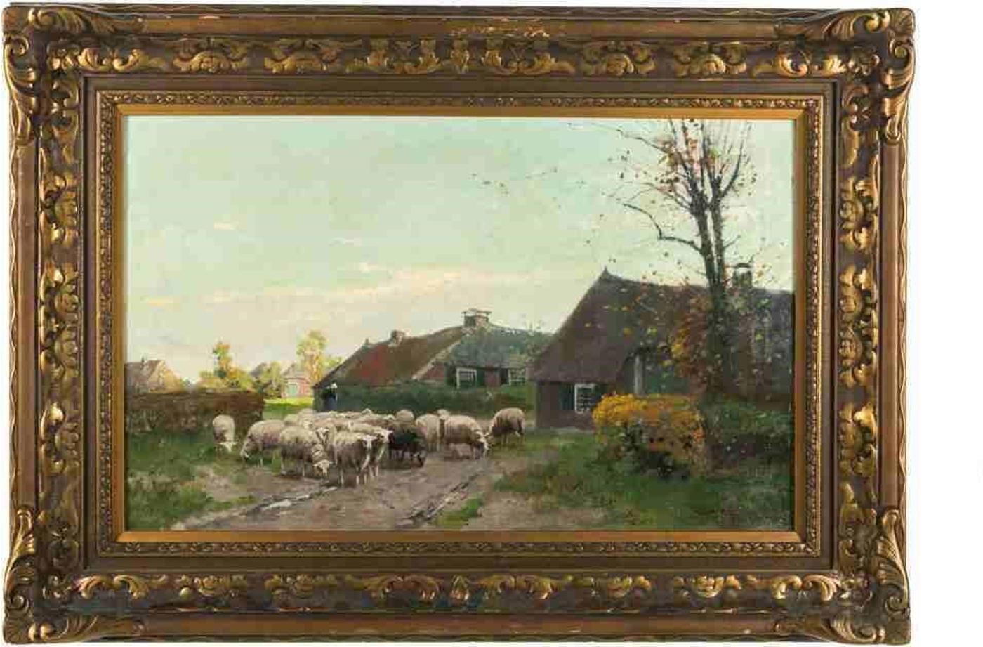 Willem Alexander Knip (1883-1967) - Sheep at pasture