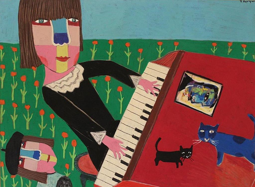 Zbigniew Stanley Kupczynski (1928) - Girl at the Piano