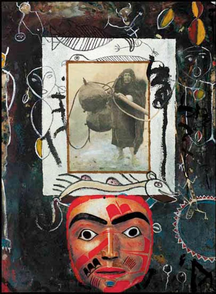 Jane Ash Poitras (1951) - Untitled - Bagman and Haida Mask