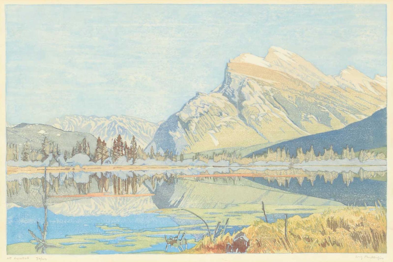 Walter Joseph (W.J.) Phillips (1884-1963) - Mount Rundle  #72/100