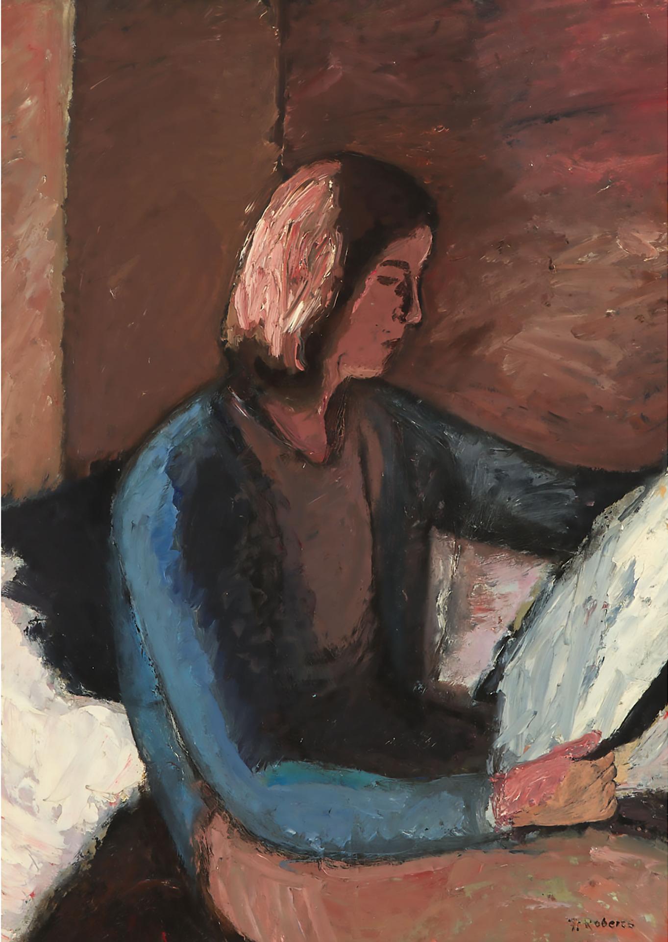 William Goodridge Roberts (1921-2001) - Portrait Of Marian, C.1940