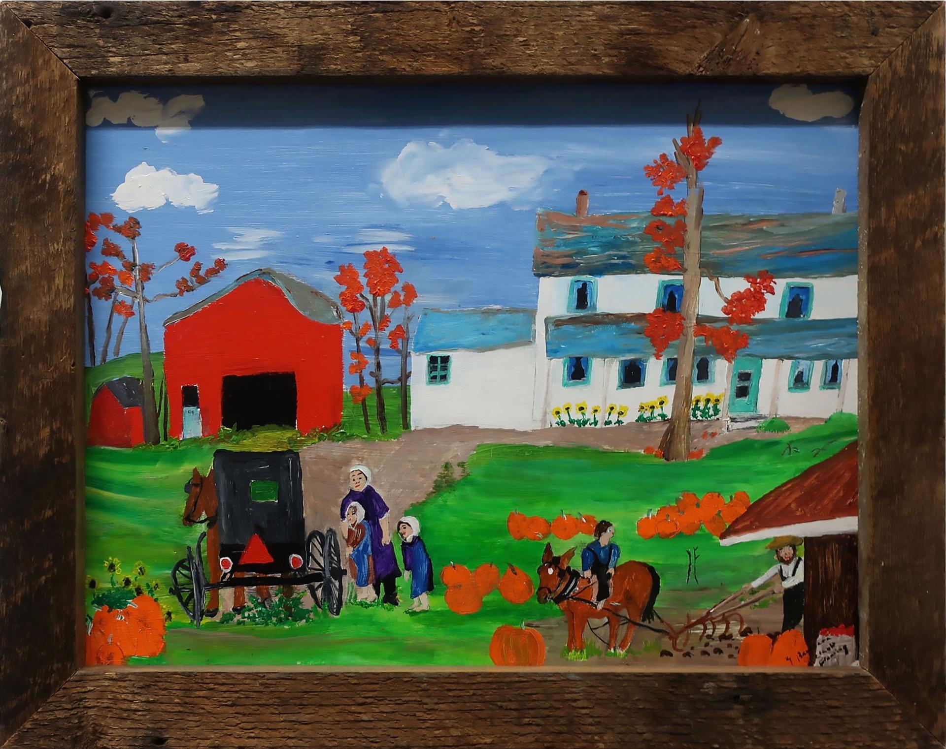 Barbara Clark Fleming (1939) - Fall Day On Amish Farm