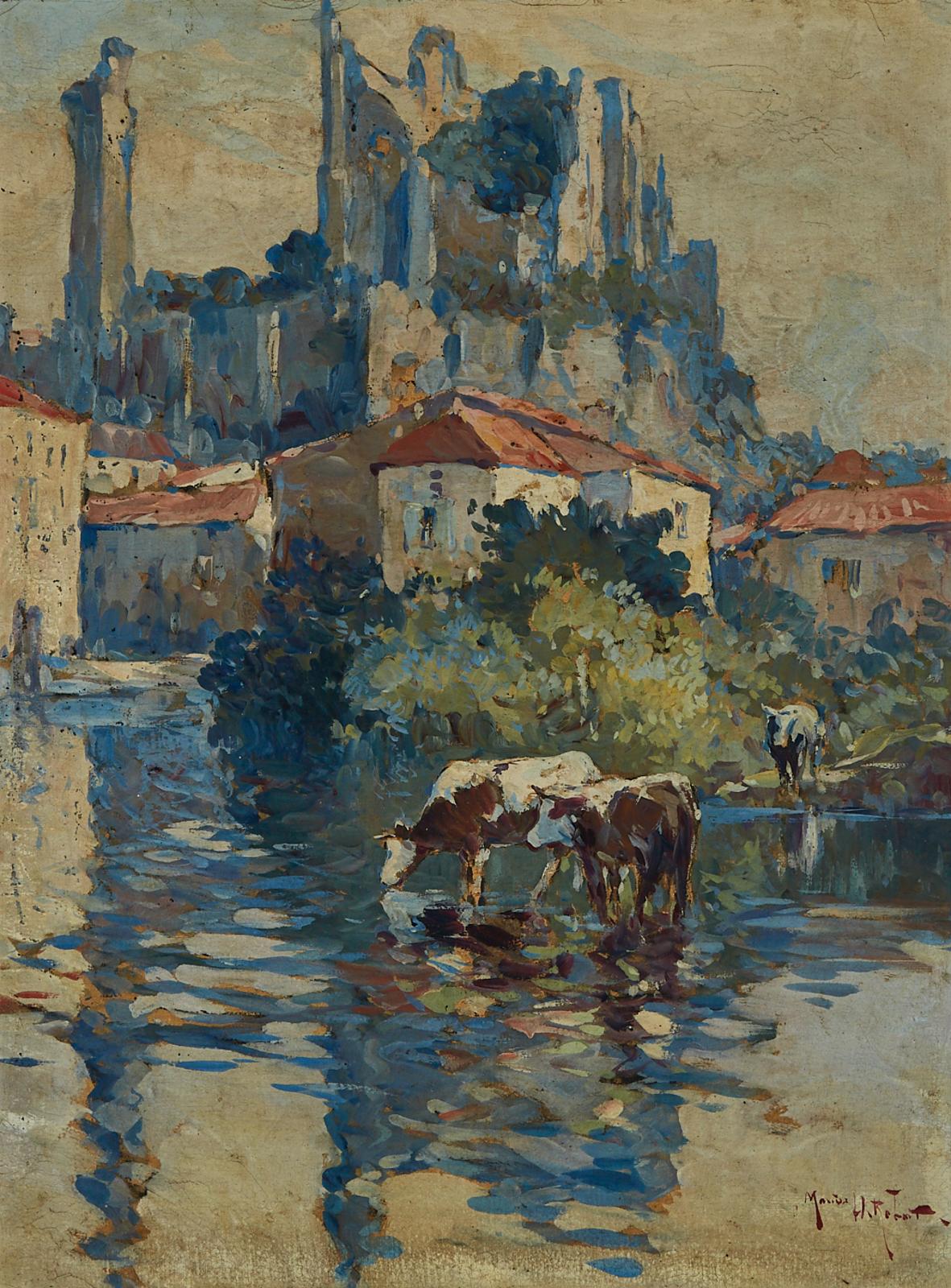 Marius Hubert-Robert (1885-1966) - Landscape In Touraine, France