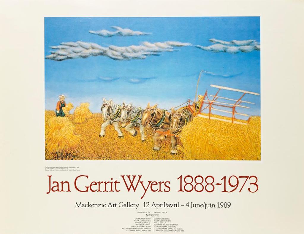 Jan Garret Wyers (1888-1973) - Mackenzie Art Gallery Exhibition Poster
