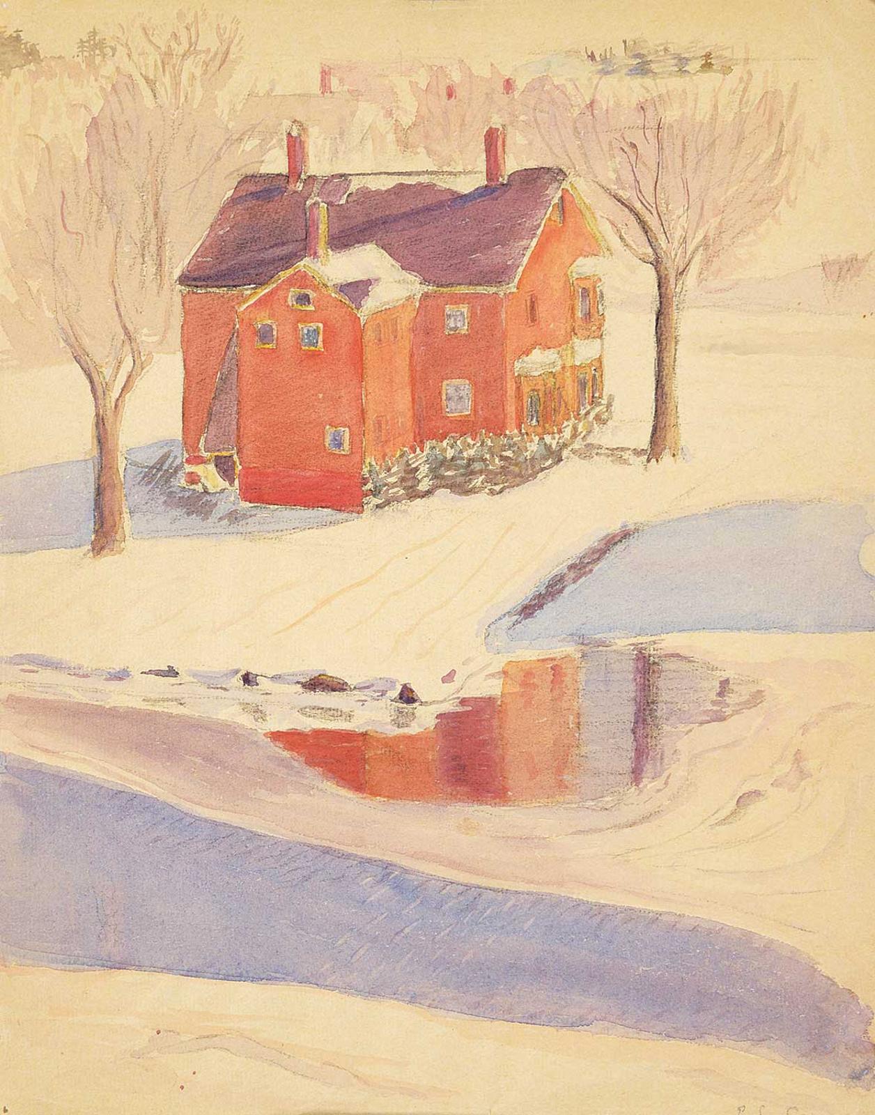 Elizabeth Lovitt Cann - Untitled - House in Winter