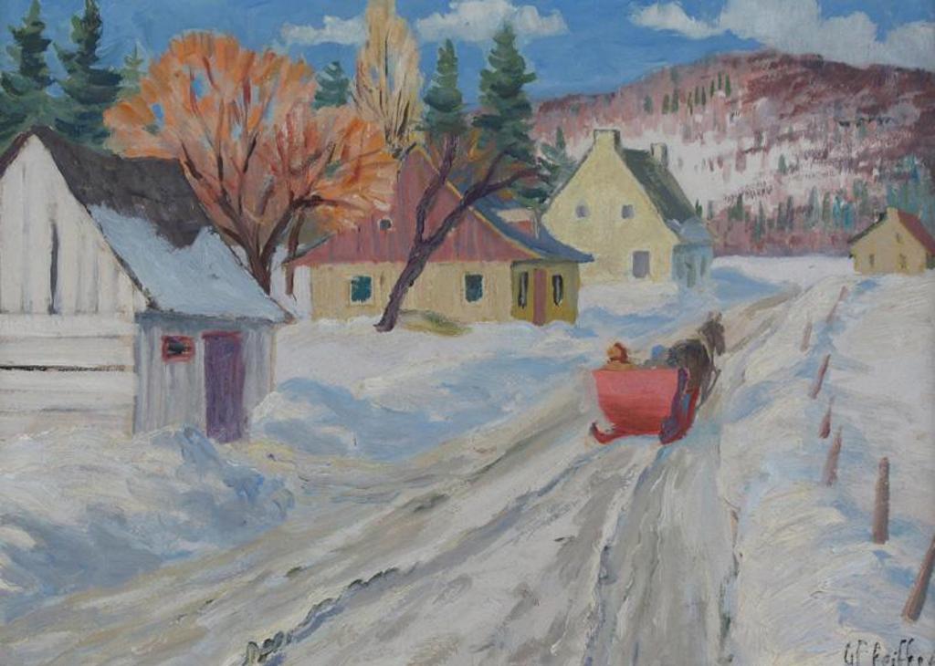 Gordon Edward Pfeiffer (1899-1983) - Winter Road, Laurentians