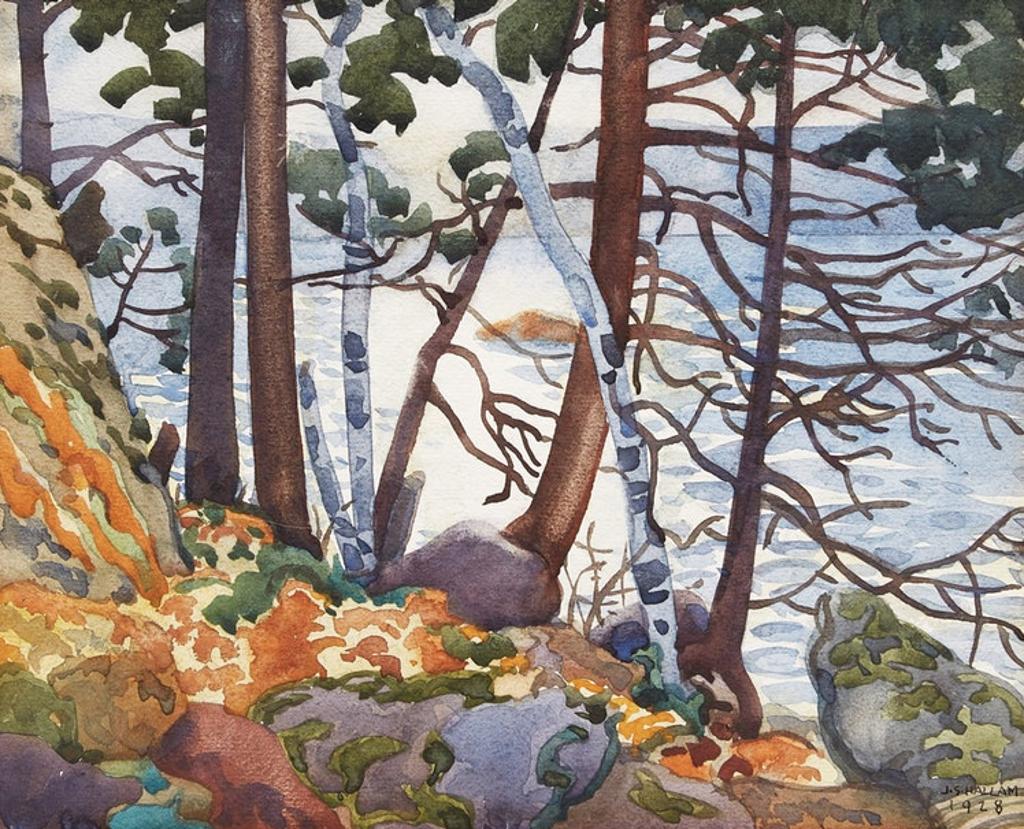 Joseph Sydney Hallam (1899-1953) - Shoreline Landscape