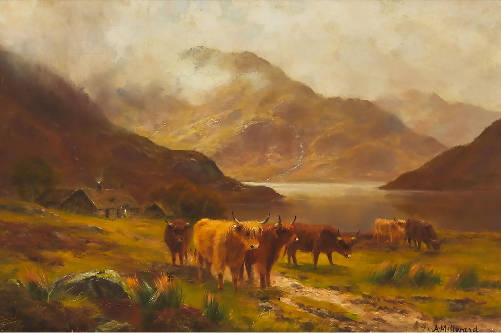 Louis Bosworth Hurt (1856-1929) - Highland Cattle