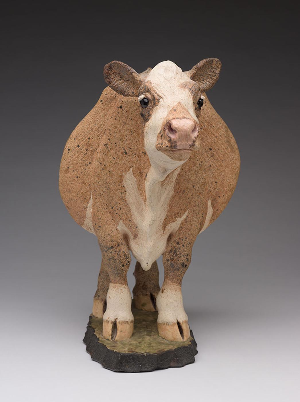 Joseph Hector Yvonne (Joe) Fafard (1942-2019) - Cow Standing in a Space Wrinkle