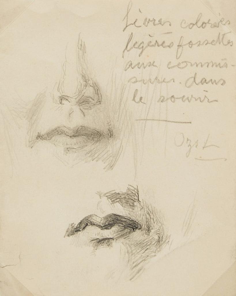 Ozias Leduc (1864-1955) - Lèvres Colorées; Personnage