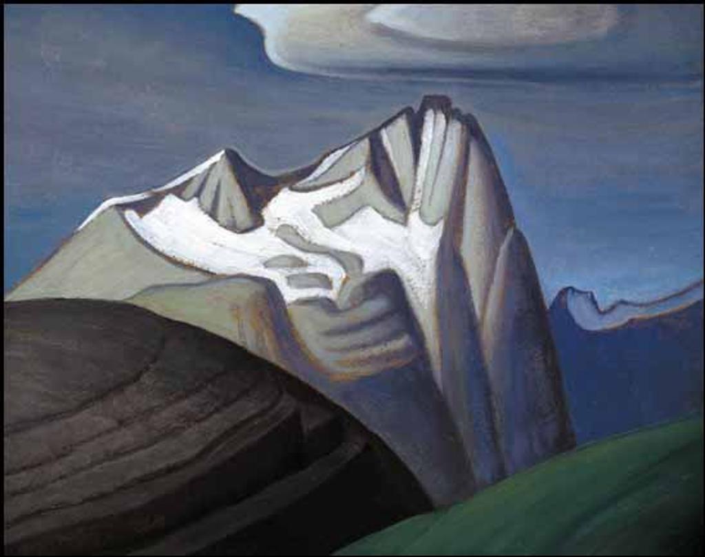 Lawren Stewart Harris (1885-1970) - Mount Odaray, Rocky Mountains, Mountain Sketch XXVI