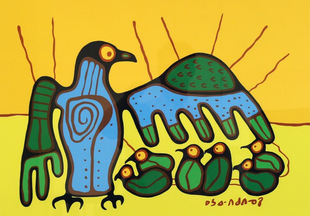 Norval H. Morrisseau (1931-2007) - Teaching The Young