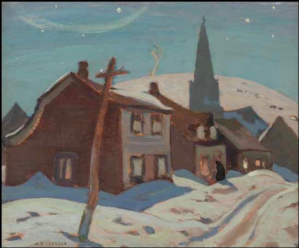 Alexander Young (A. Y.) Jackson (1882-1974) - Moonlight, Baie St. Paul