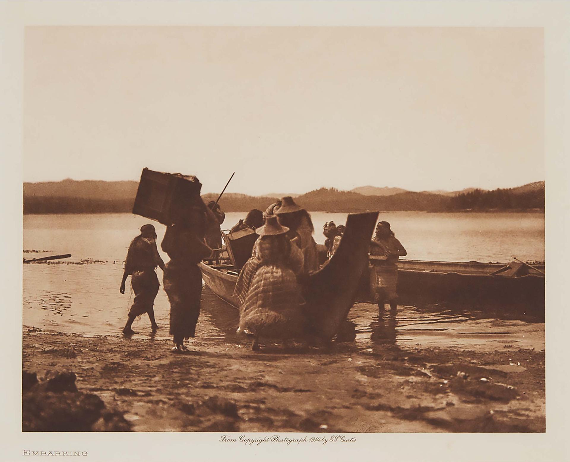 Edward Sherrif Curtis (1868-1952) - Embarking (From 