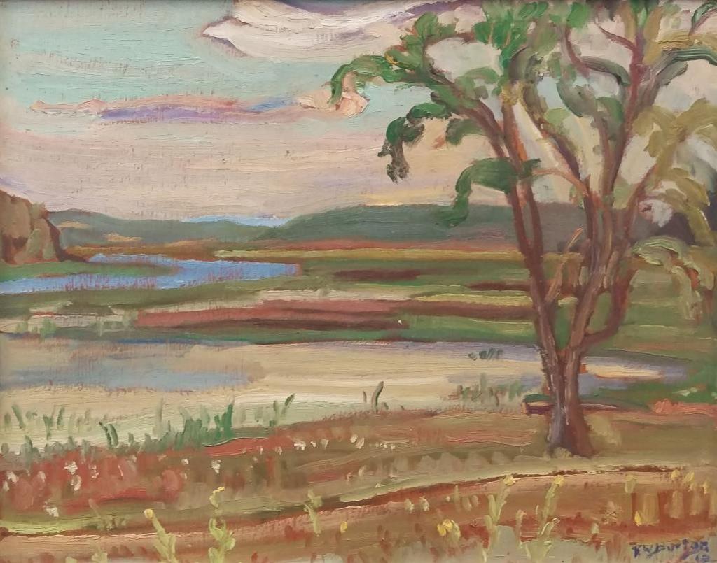 Ralph Wallace Burton (1905-1983) - The York Marsh, Summer 1962