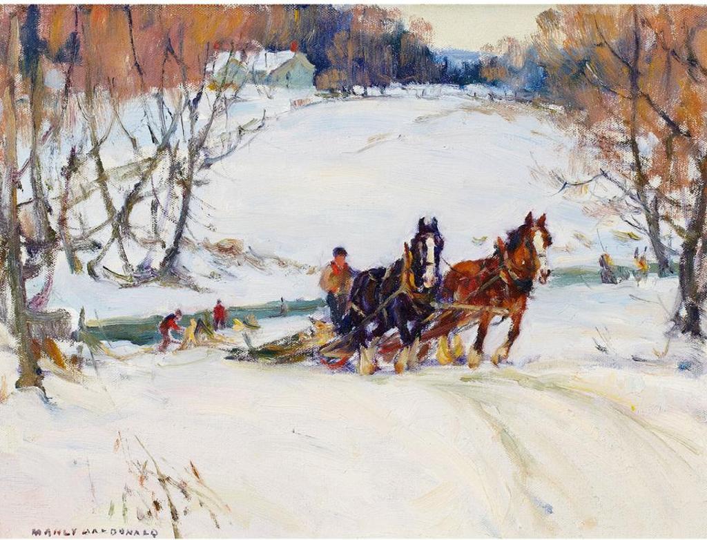 Manly Edward MacDonald (1889-1971) - Horse And Sleigh In Winter