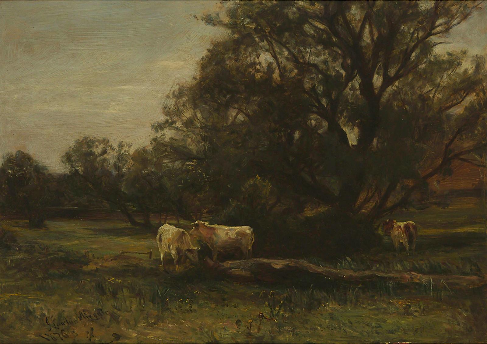 Sir James Lawton Wingate (1846-1942) - Cows Grazing In A Shady Pasture, 1876