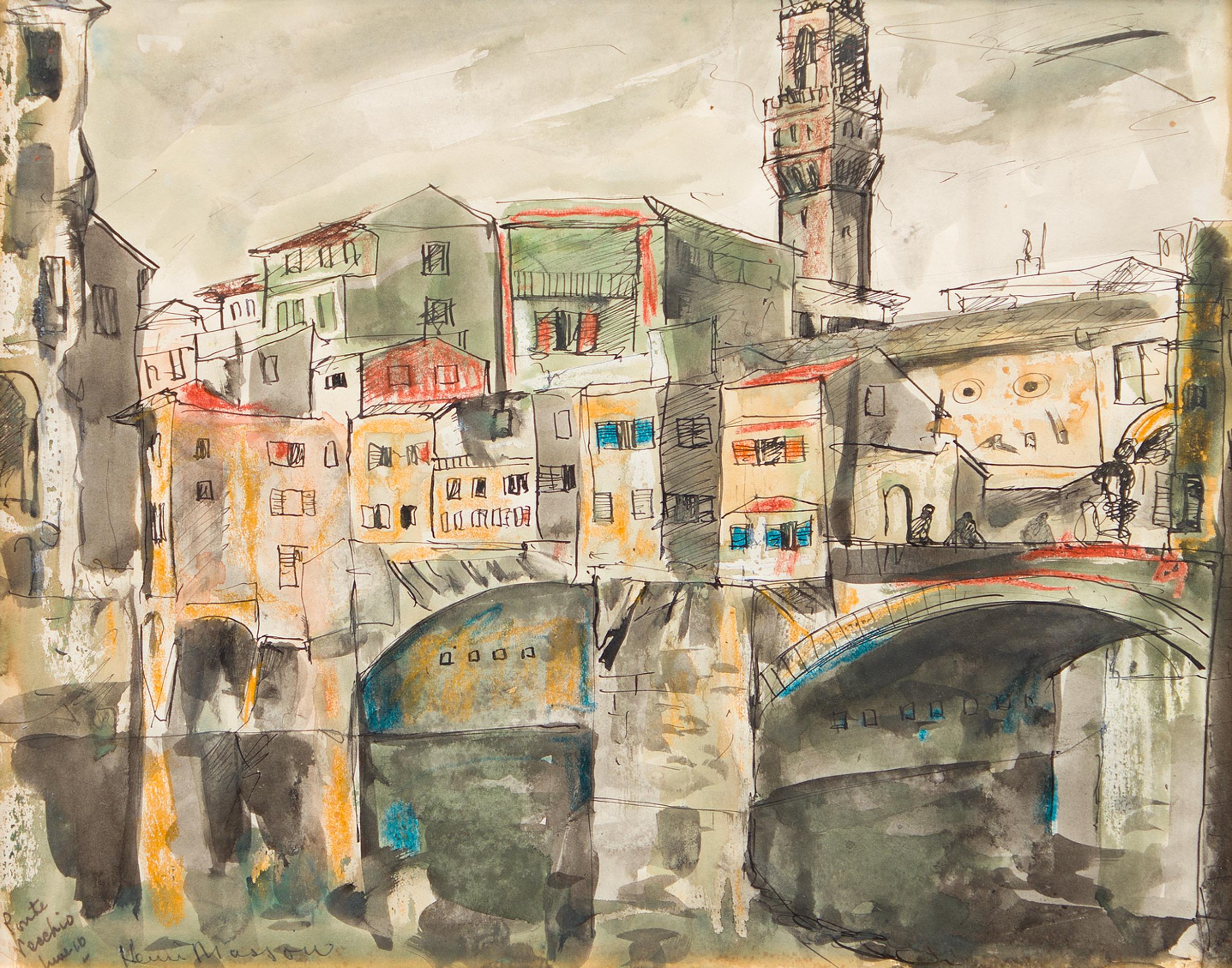 Henri Leopold Masson (1907-1996) - Ponte Veschio, 1960