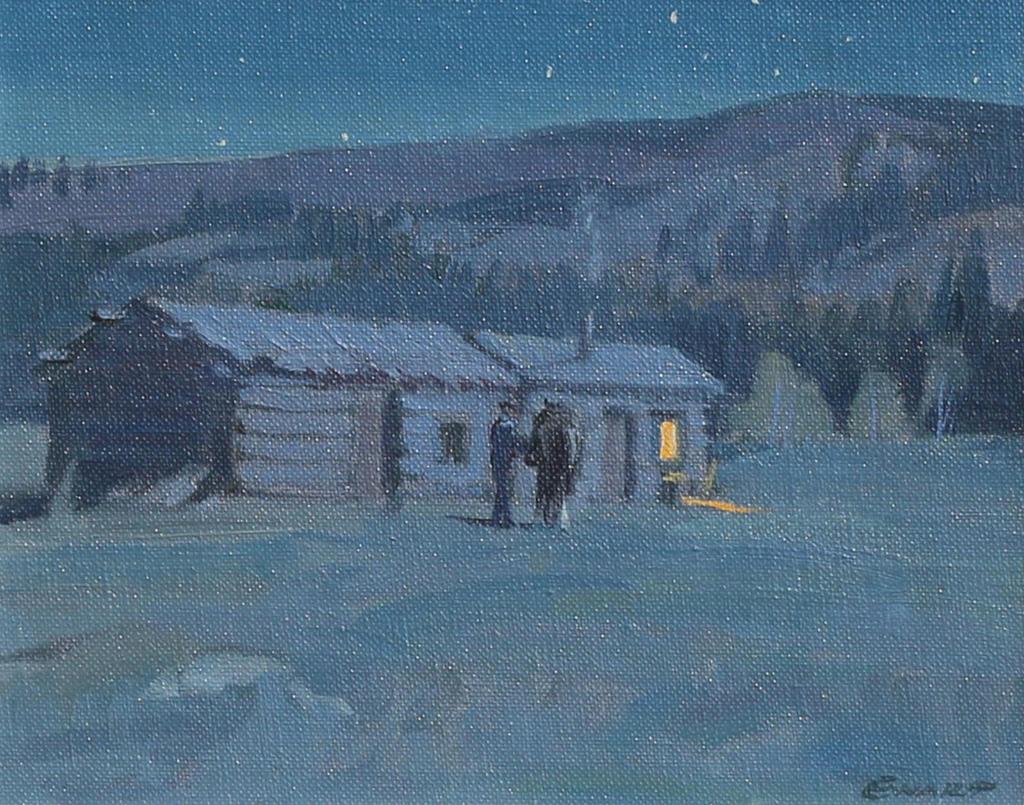 Peter Maxwell Ewart (1918-2001) - Moonlight Night, West Of Williams Lake, B.C.; 1984