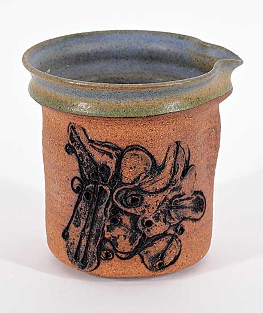 Edward Drahanchuk (1939) - Untitled - Brown Pot with Blue Spout