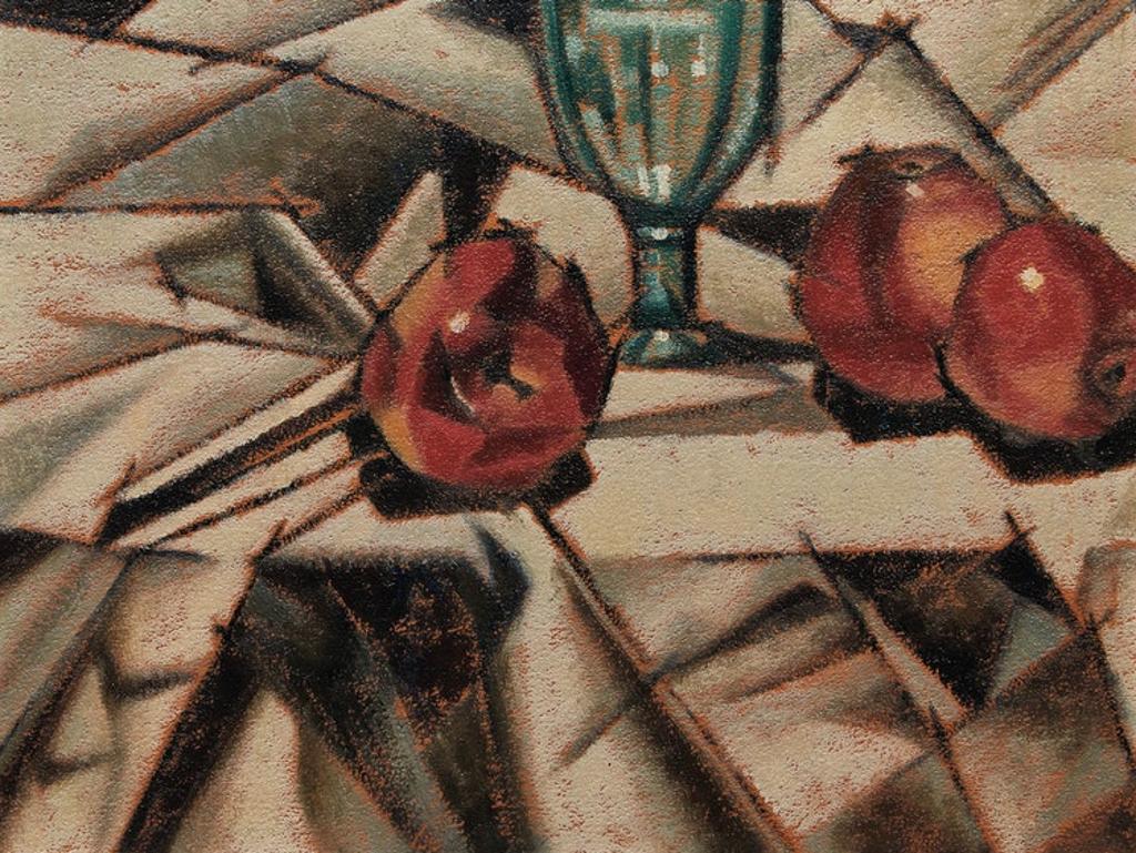 Bertram Richard Brooker (1888-1955) - Still Life with Apples and Glass