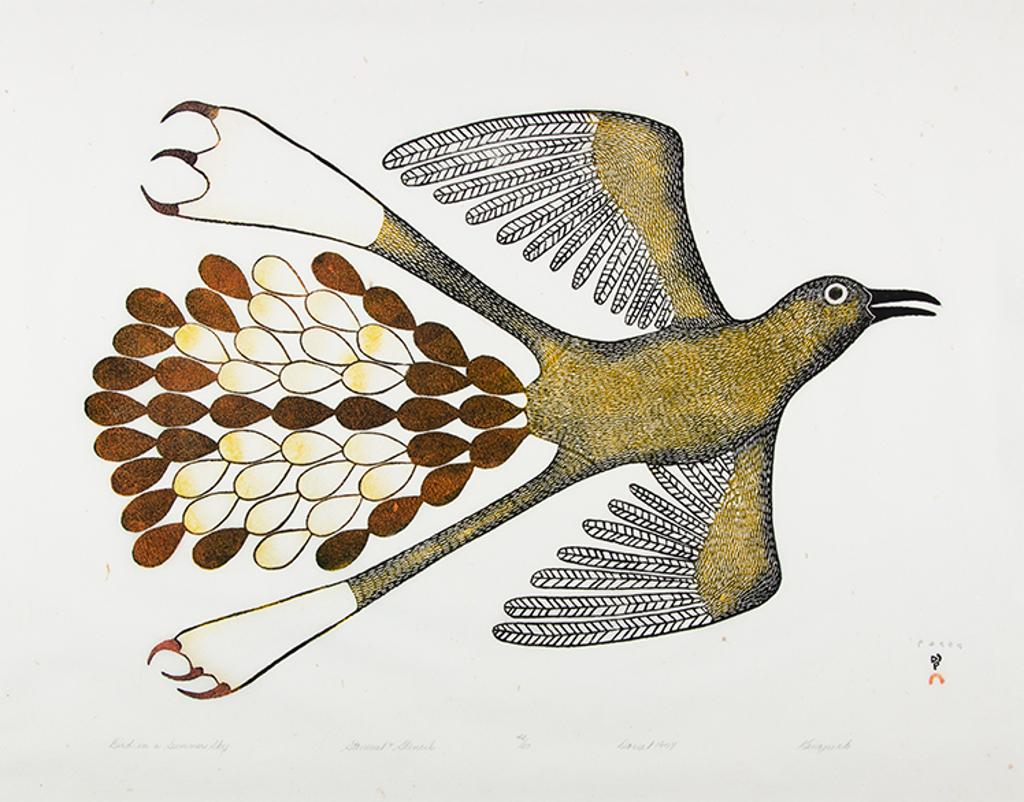 Kenojuak Ashevak (1927-2013) - Bird in a Summer Sky