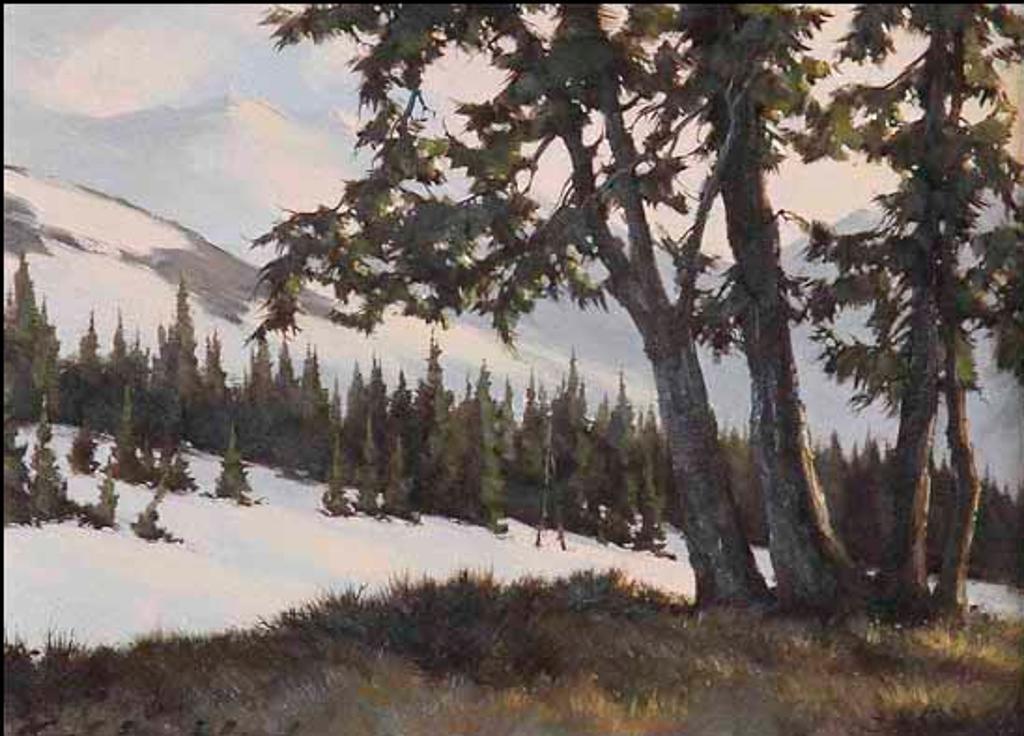 Karl E. Wood (1944-1990) - Sunset on Parker Ridge, Jasper National park (01608/2013-2534)