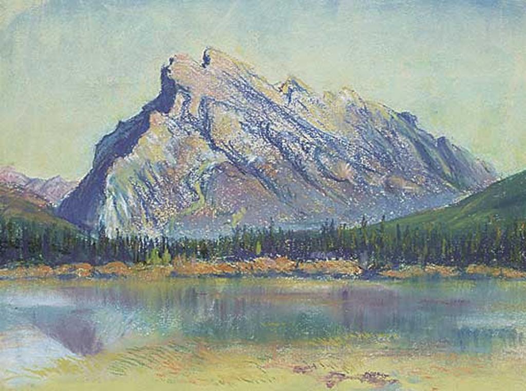 Nicholas (Nickola) de Grandmaison (1892-1978) - Mount Rundle, Banff National Park, View from Vermillion Lake