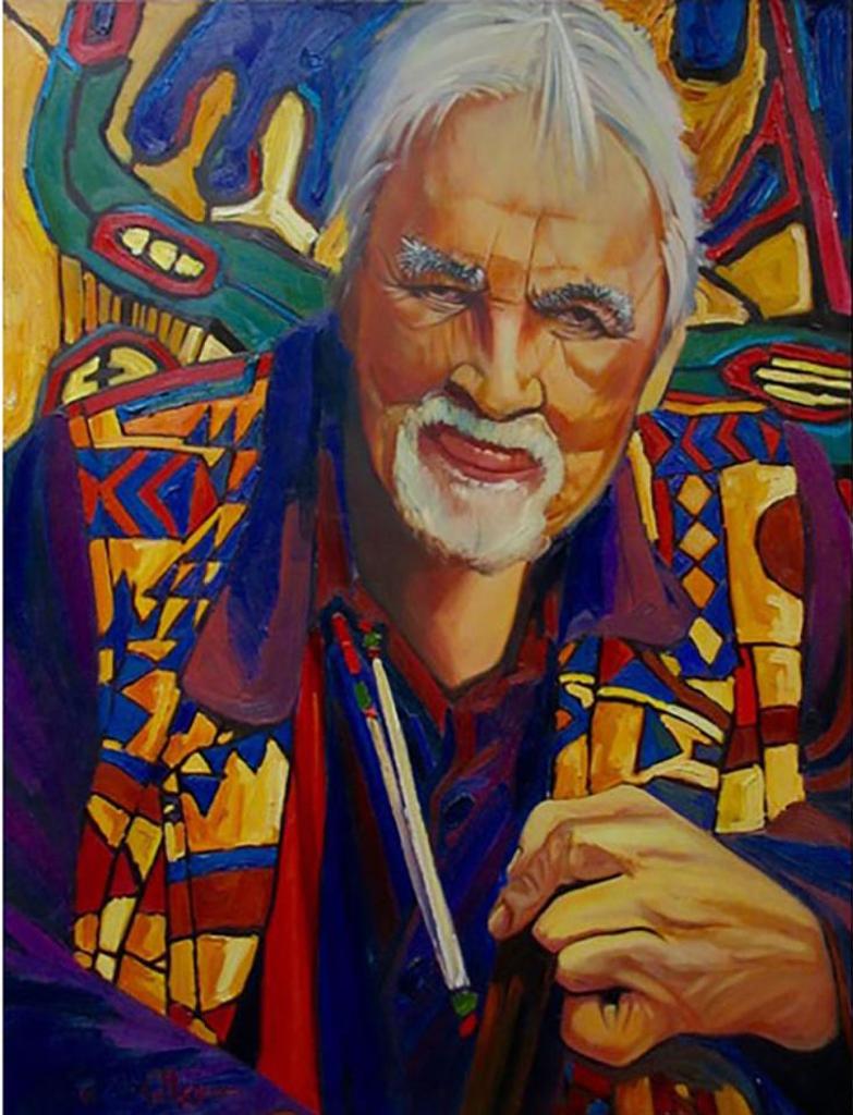 Robert Gary Miller (1950) - Portrait Of Norval Morrisseau