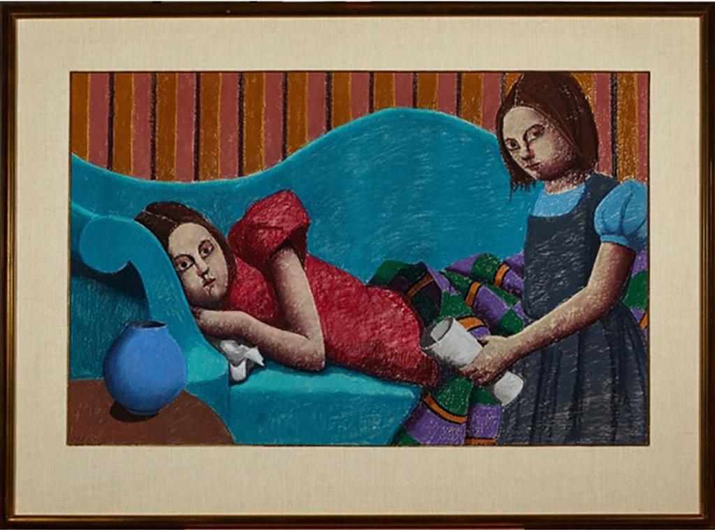 Louise Scott (1936-2007) - Blue Sofa