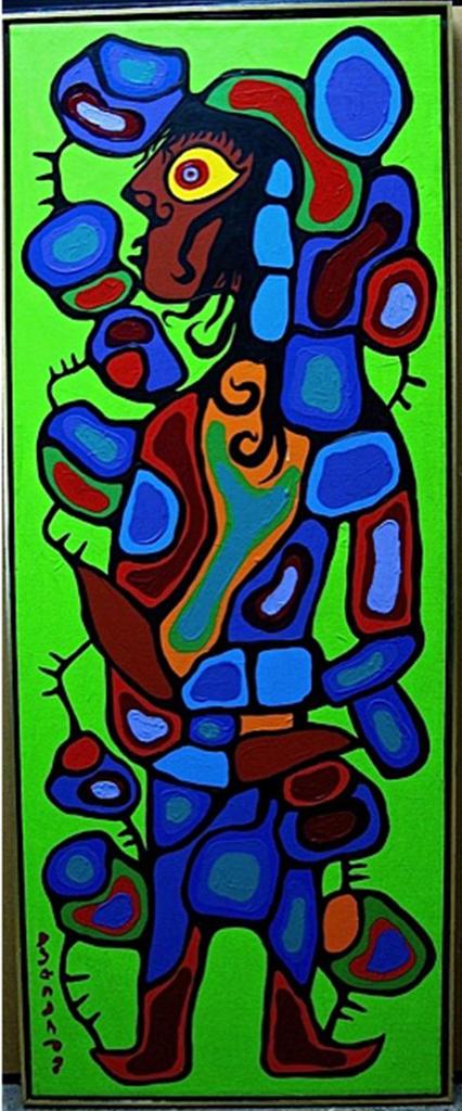 Norval H. Morrisseau (1931-2007) - Image Of David On The Astral Plane