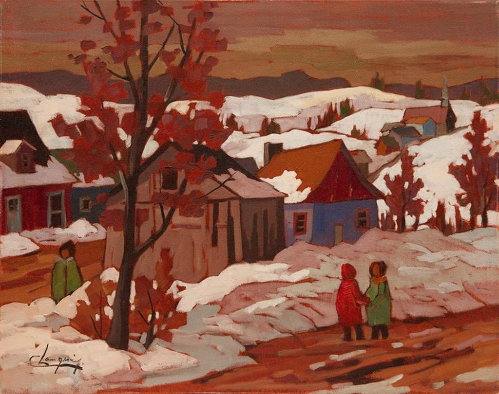 Claude Langevin (1942) - Première bordée de neige, Laurentides