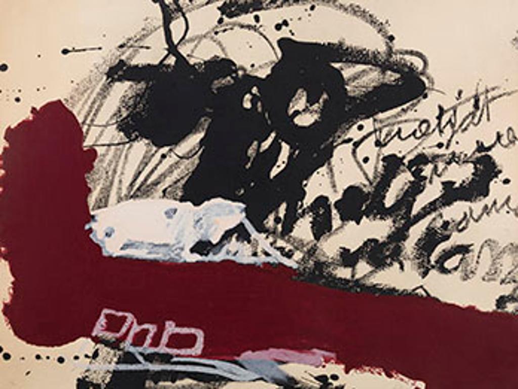 Antoni Tàpies (1923-2012) - Roig i negre 5