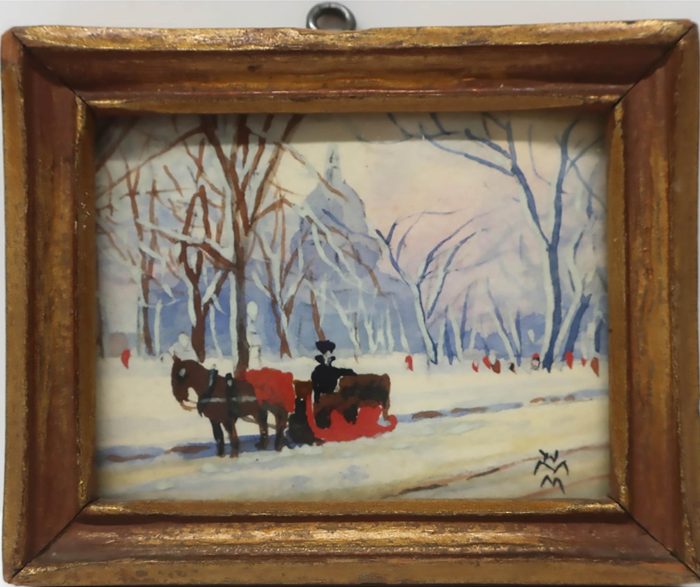 Willard Morse Mitchell (1879-1955) - The Little Red Sleigh