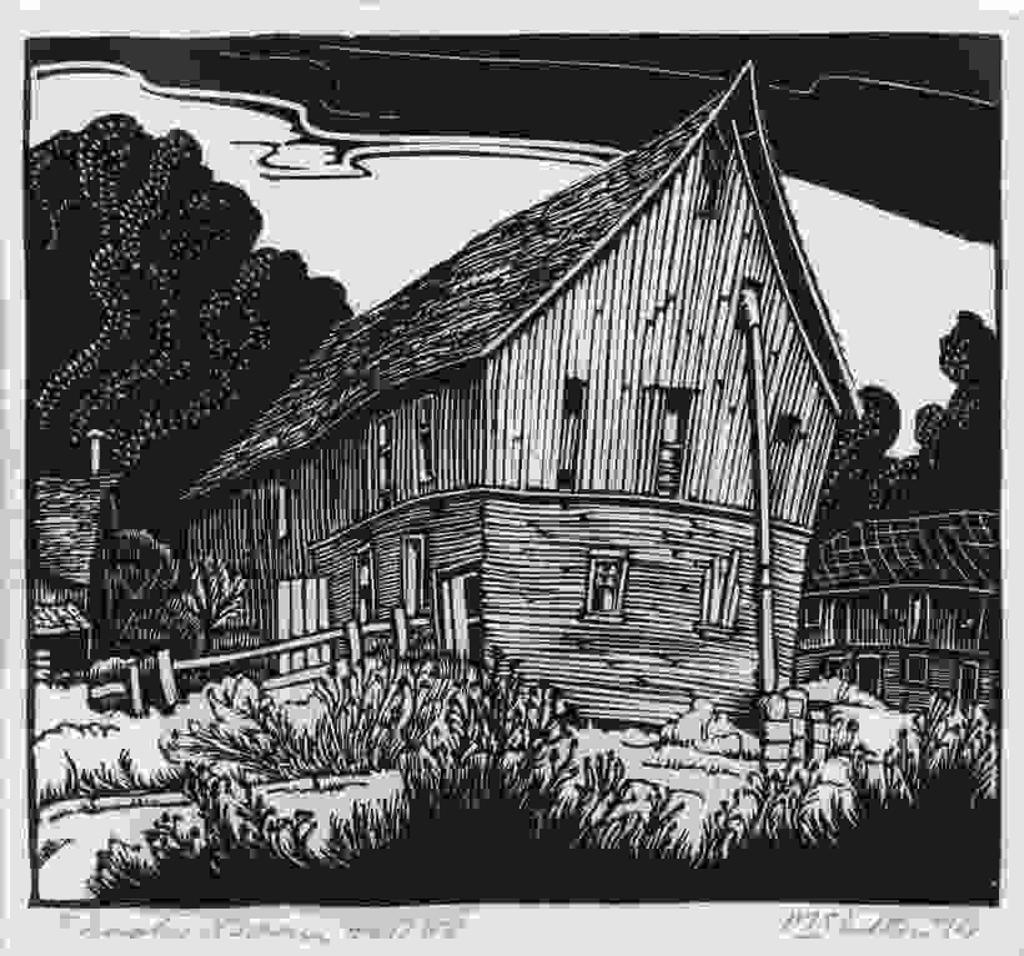 Margaret Dorothy Shelton (1915-1984) - Shooks Barn, Hatzic, B.C