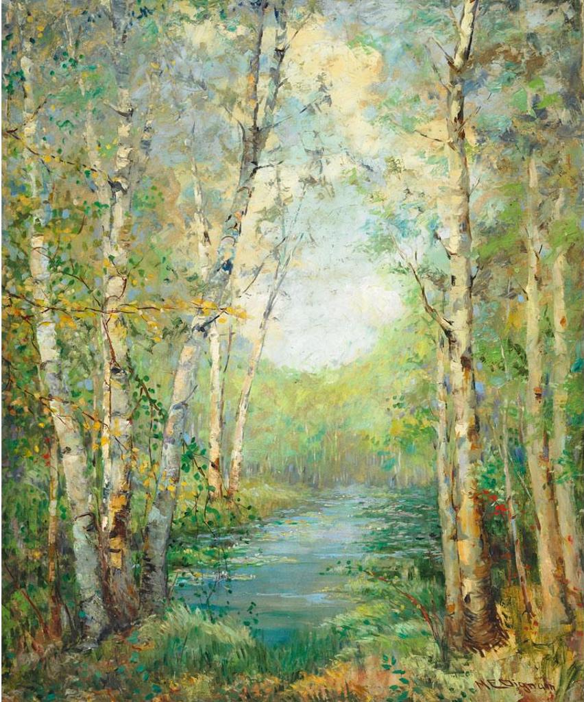 Mary Ella Williams Dignam (1860-1938) - Stream In Spring