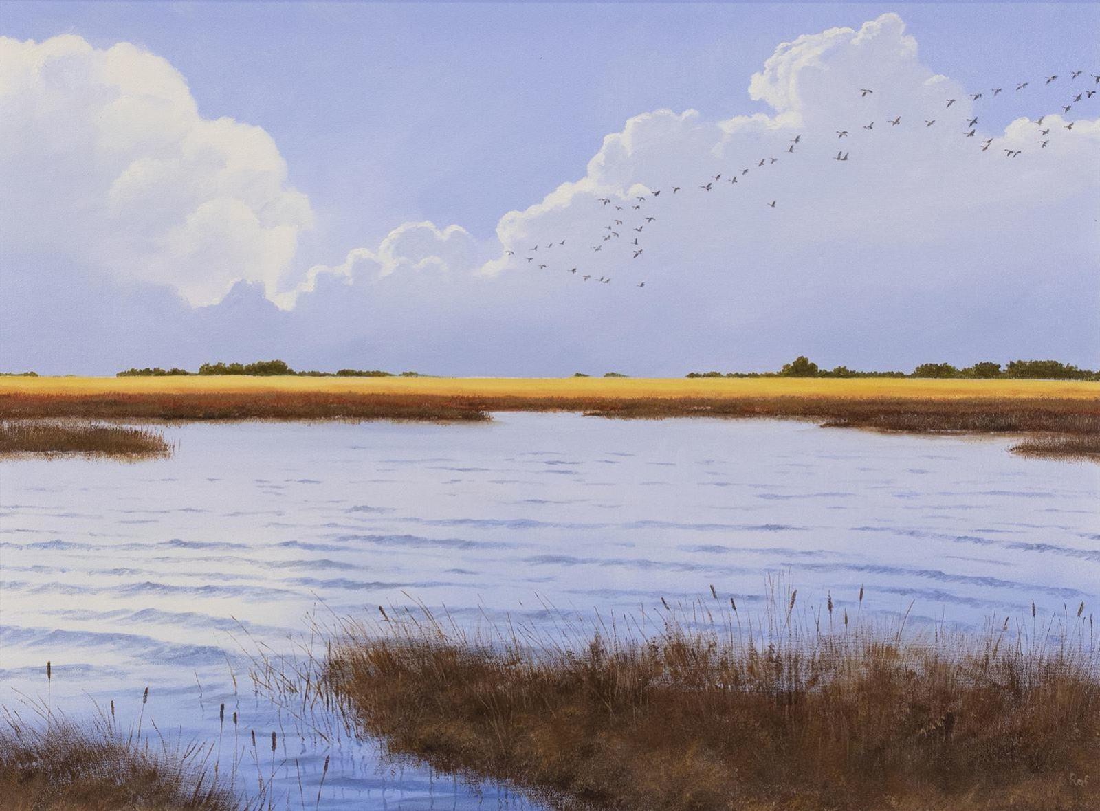 Ted Raftery (1938) - Incoming Geese
