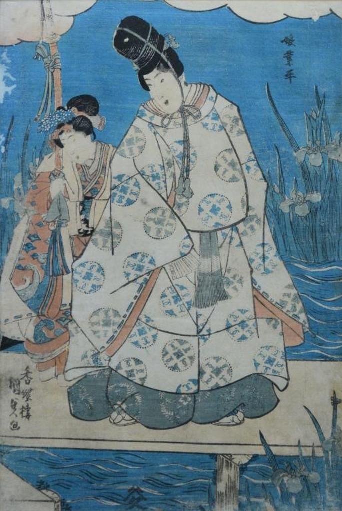 Utagawa [Toyokuni III] Kunisada (1786-1865) - Musume Narihira, No.8, c.1830